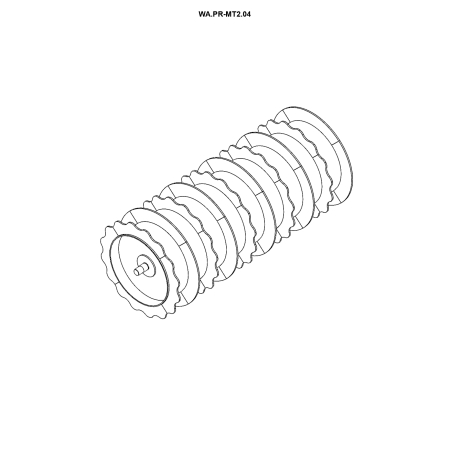 Części zamienne Metal-Technik Wał pryzmowy MT2 z dociskiem